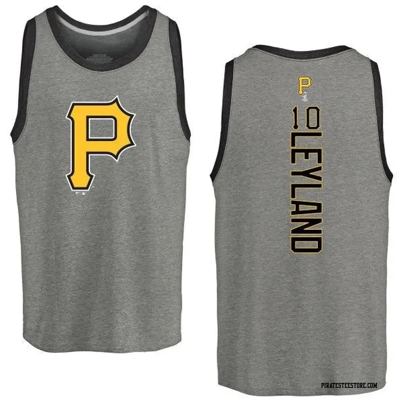 Men's Pittsburgh Pirates ＃10 Jim Leyland Ash Branded Backer Tank Top