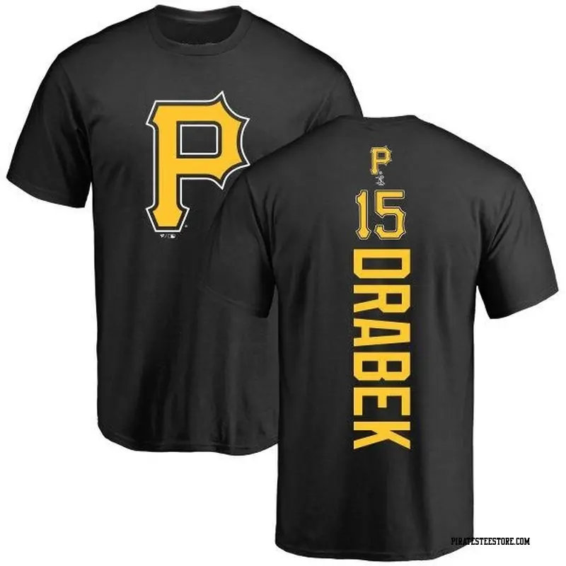 Men's Pittsburgh Pirates ＃15 Doug Drabek Black Backer T-Shirt