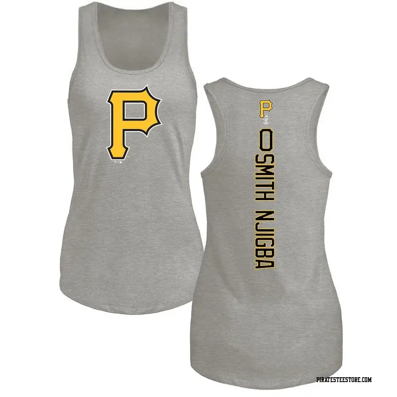 Women's Pittsburgh Pirates ＃0 Canaan Smith-Njigba Ash Backer Tank Top