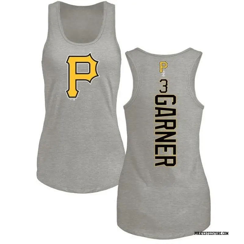 Women's Pittsburgh Pirates ＃3 Phil Garner Ash Branded Backer Tank Top