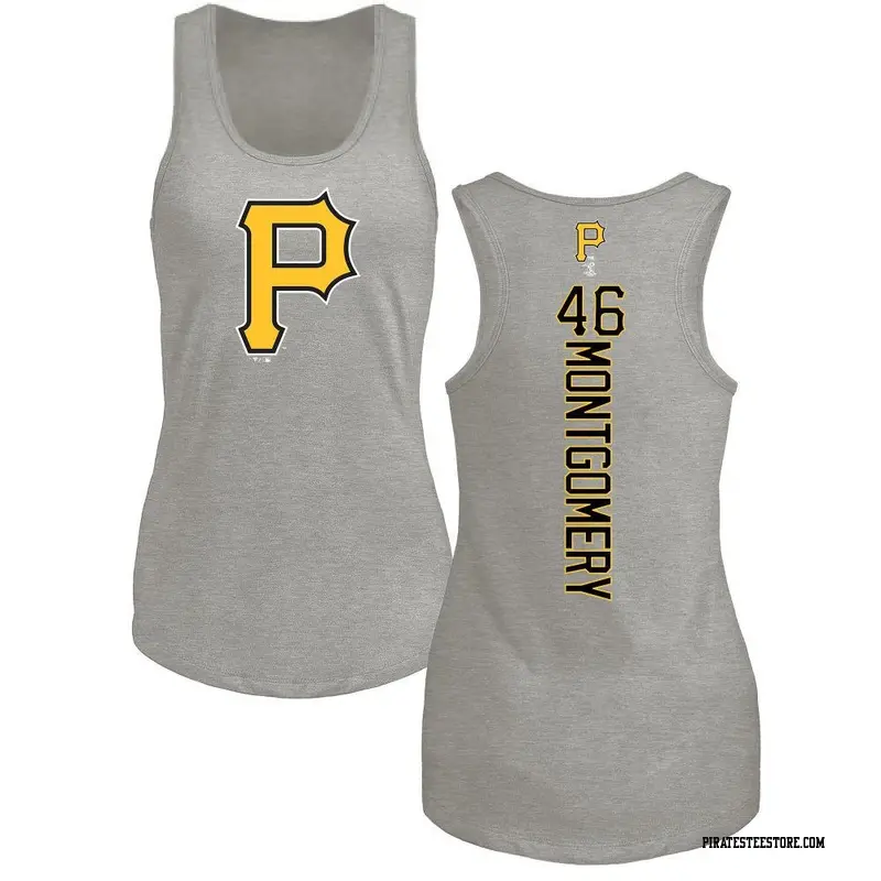 Women's Pittsburgh Pirates ＃46 Mason Montgomery Ash Backer Tank Top