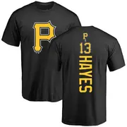 Youth Pittsburgh Pirates ＃13 Ke'Bryan Hayes Black Backer T-Shirt