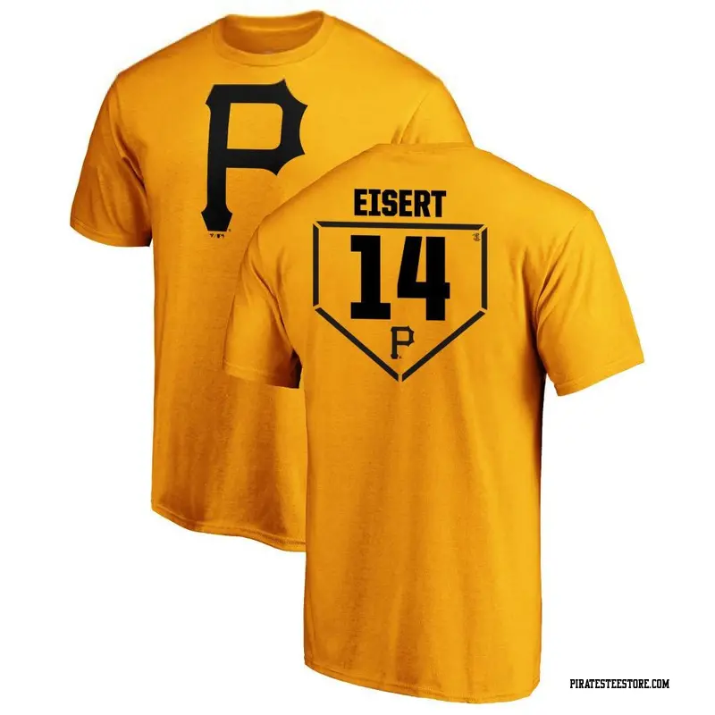 Youth Pittsburgh Pirates ＃14 Brandon Eisert Gold RBI T-Shirt