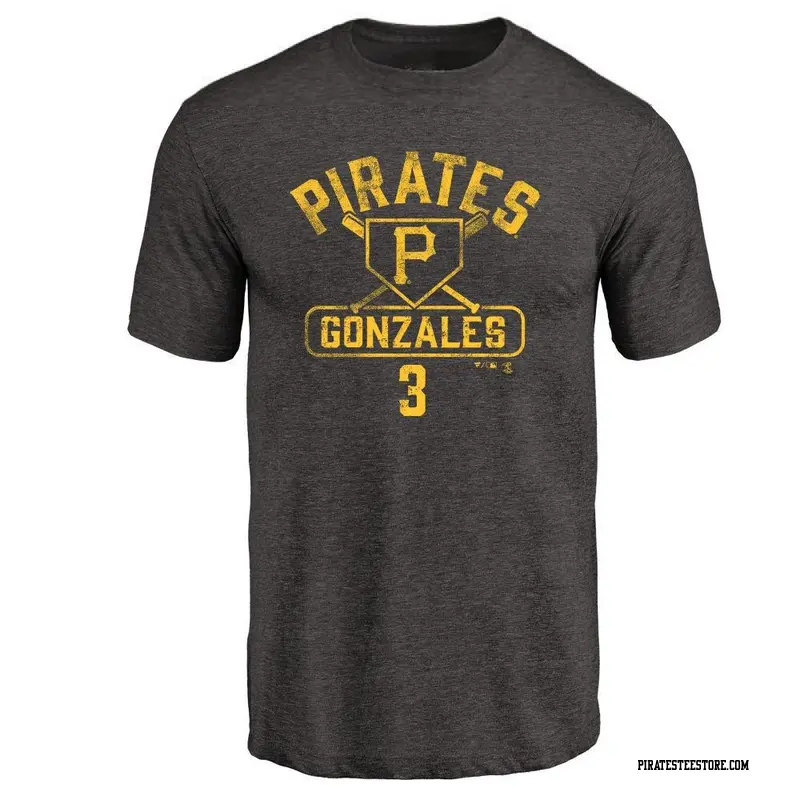 Youth Pittsburgh Pirates ＃3 Nick Gonzales Black Base Runner T-Shirt