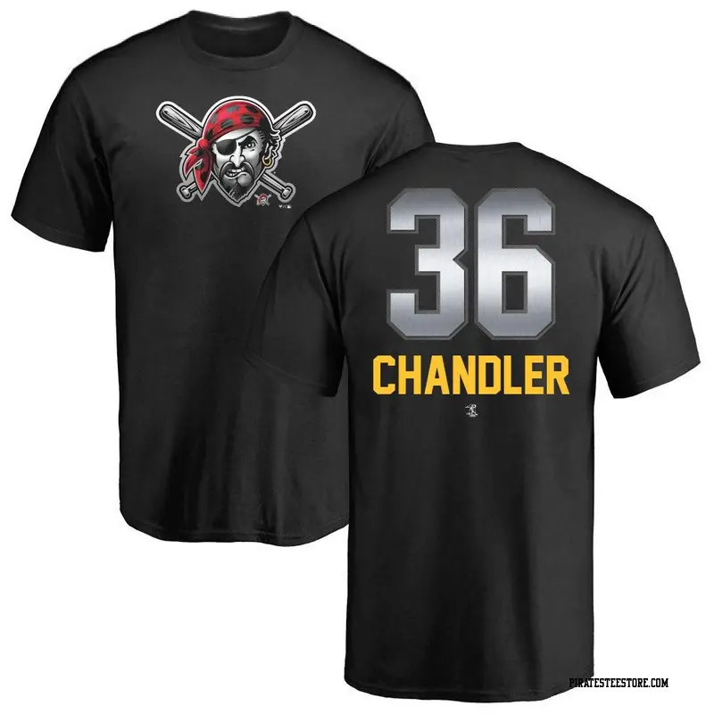 Youth Pittsburgh Pirates ＃36 Bubba Chandler Black Midnight Mascot T-Shirt