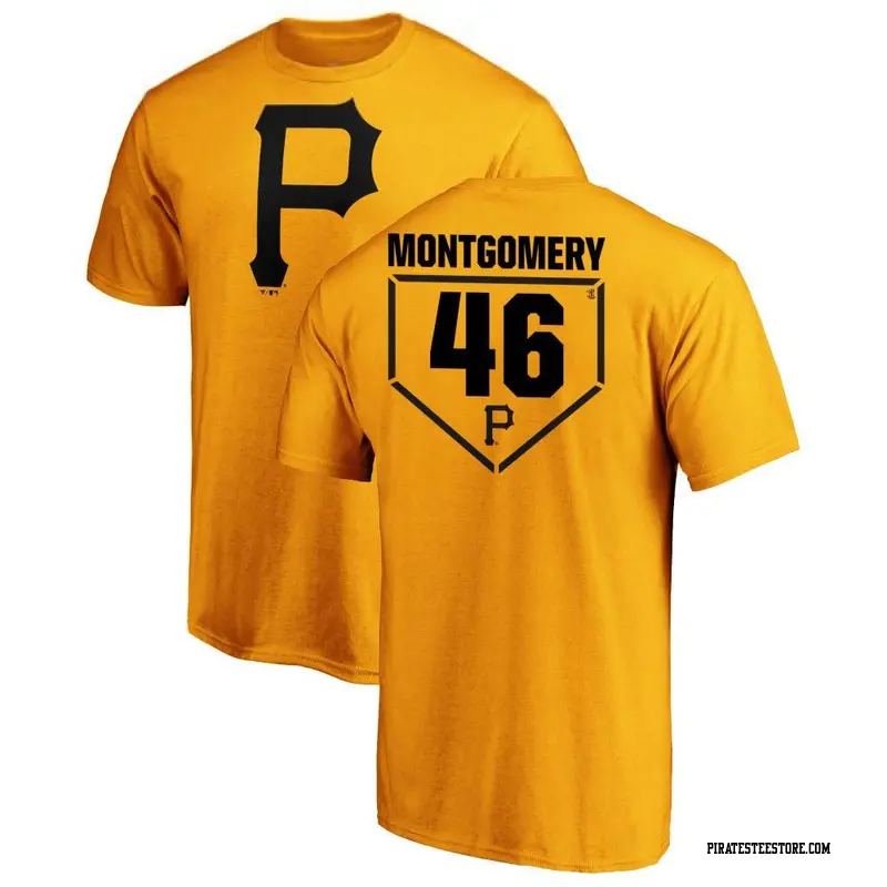 Youth Pittsburgh Pirates ＃46 Mason Montgomery Gold RBI T-Shirt