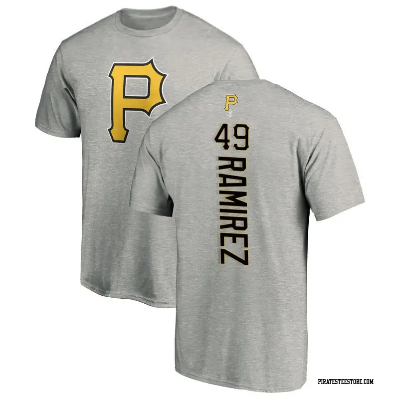 Youth Pittsburgh Pirates ＃49 Yohan Ramirez Ash Backer T-Shirt
