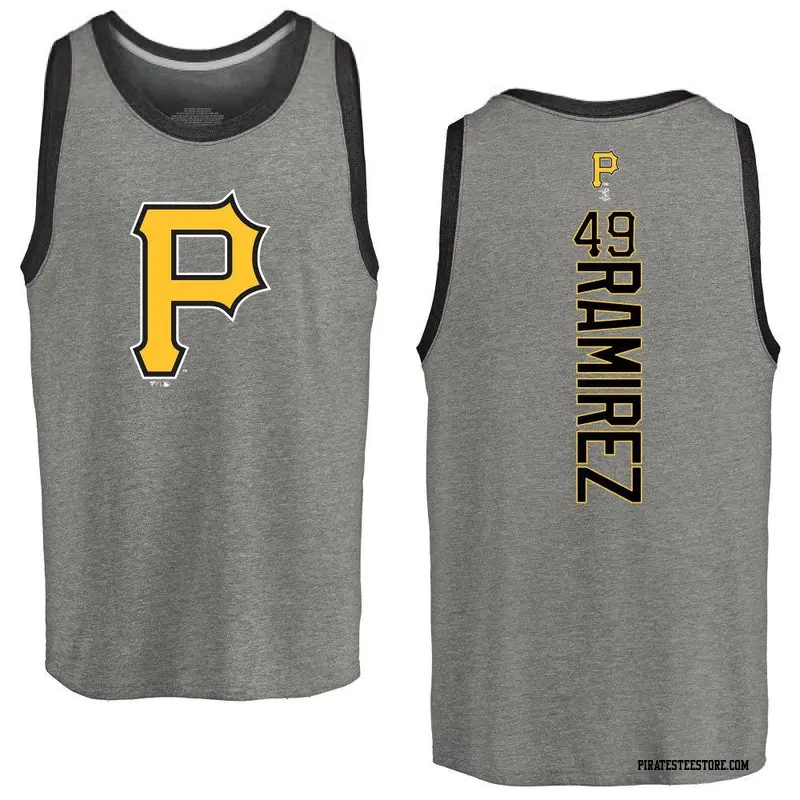 Youth Pittsburgh Pirates ＃49 Yohan Ramirez Ash Backer Tank Top