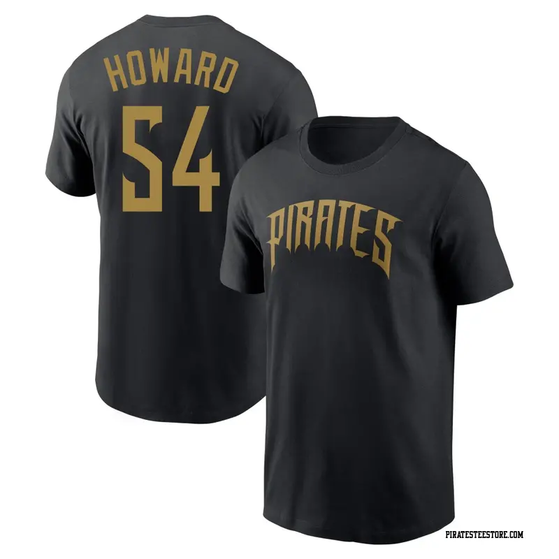 Youth Pittsburgh Pirates ＃54 Sam Howard Black 2026 City Connect Name & Number T-Shirt