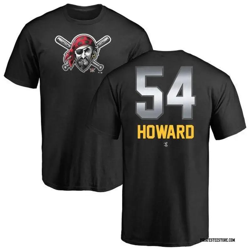 Youth Pittsburgh Pirates ＃54 Sam Howard Black Branded Midnight Mascot T-Shirt